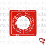 Aufkleber Kühlerdeckel